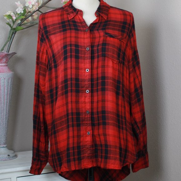 Lucky Brand Tops - Lucky Brand Plaid Flannel Size M